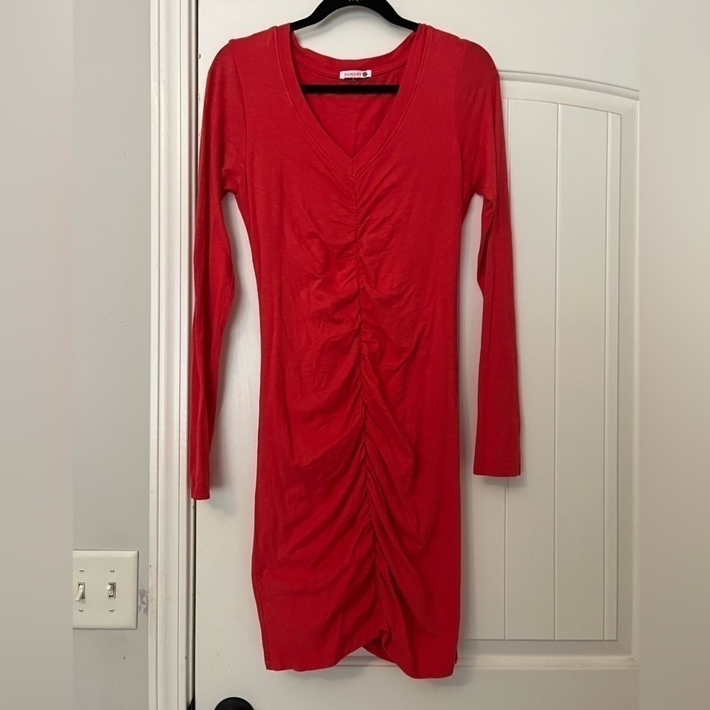 Sundry Ruched Mini Dress - Picture 4 of 11